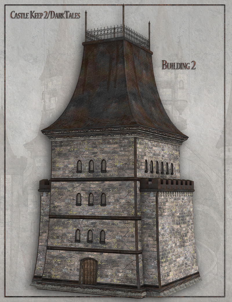 Castle Keep 2 - Dark Tales by: LaurieS, 3D Models by Daz 3D