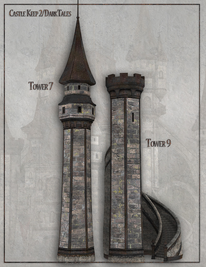 Castle Keep 2 - Dark Tales by: LaurieS, 3D Models by Daz 3D