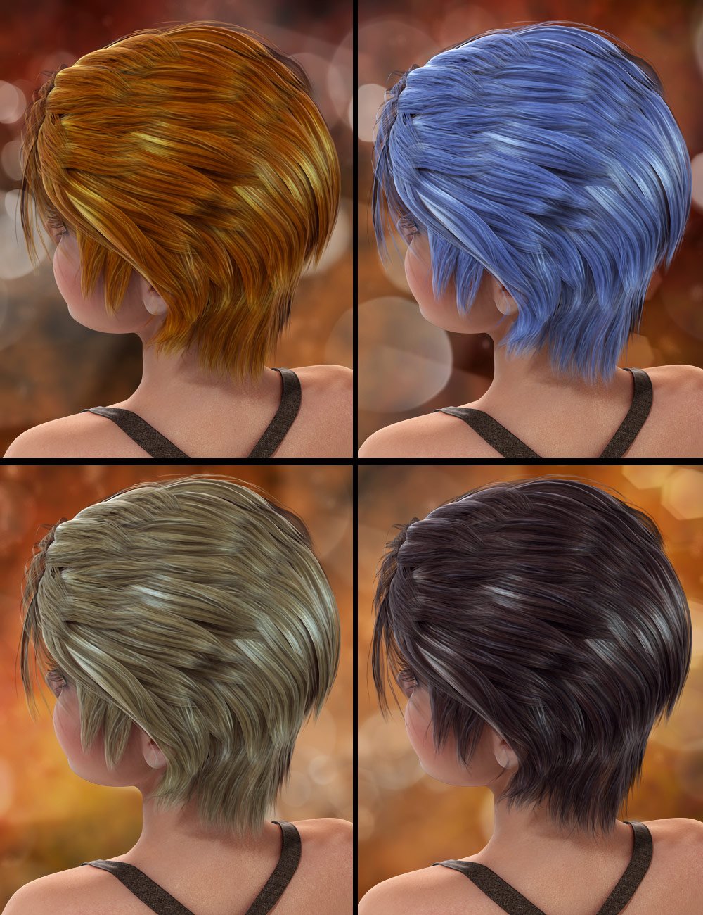 Loyce Hair by: SWAM, 3D Models by Daz 3D