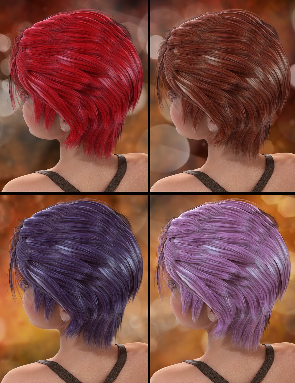 Loyce Hair by: SWAM, 3D Models by Daz 3D