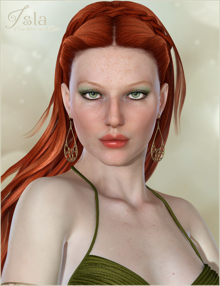Isla - Character and Hair by: Valea, 3D Models by Daz 3D