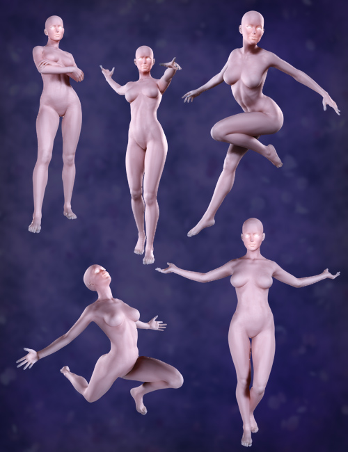 Damsels and Divas - Poses by: RawArt, 3D Models by Daz 3D