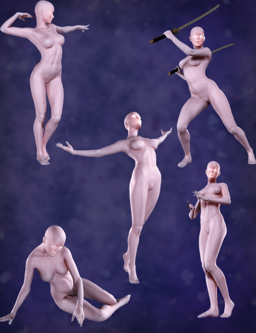 Damsels and Divas - Poses by: RawArt, 3D Models by Daz 3D