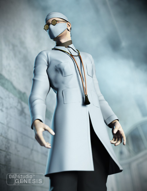 Mad Doctor for Genesis Male by: Ravenhair, 3D Models by Daz 3D