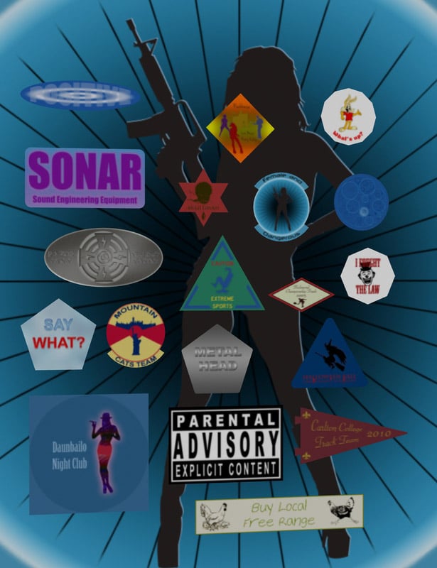 Everyday Labels and Signs Everyday Labels and Signs by: maclean, 3D Models by Daz 3D