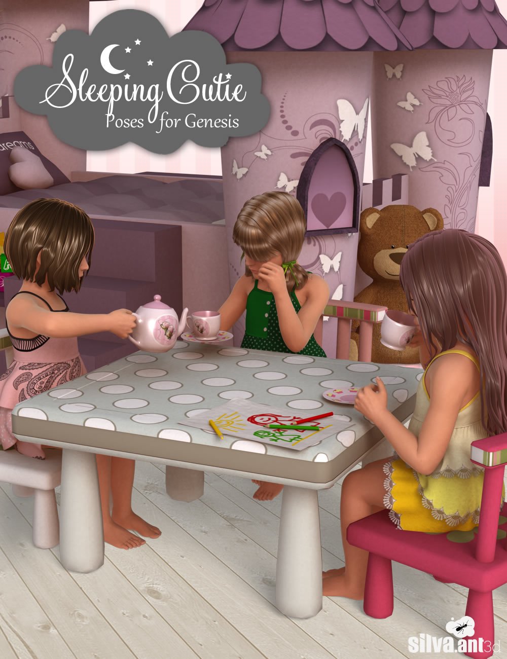 Sleeping Cutie Poses for Genesis Sleeping Cutie Poses for Genesis by: SilvaAnt3d, 3D Models by Daz 3D