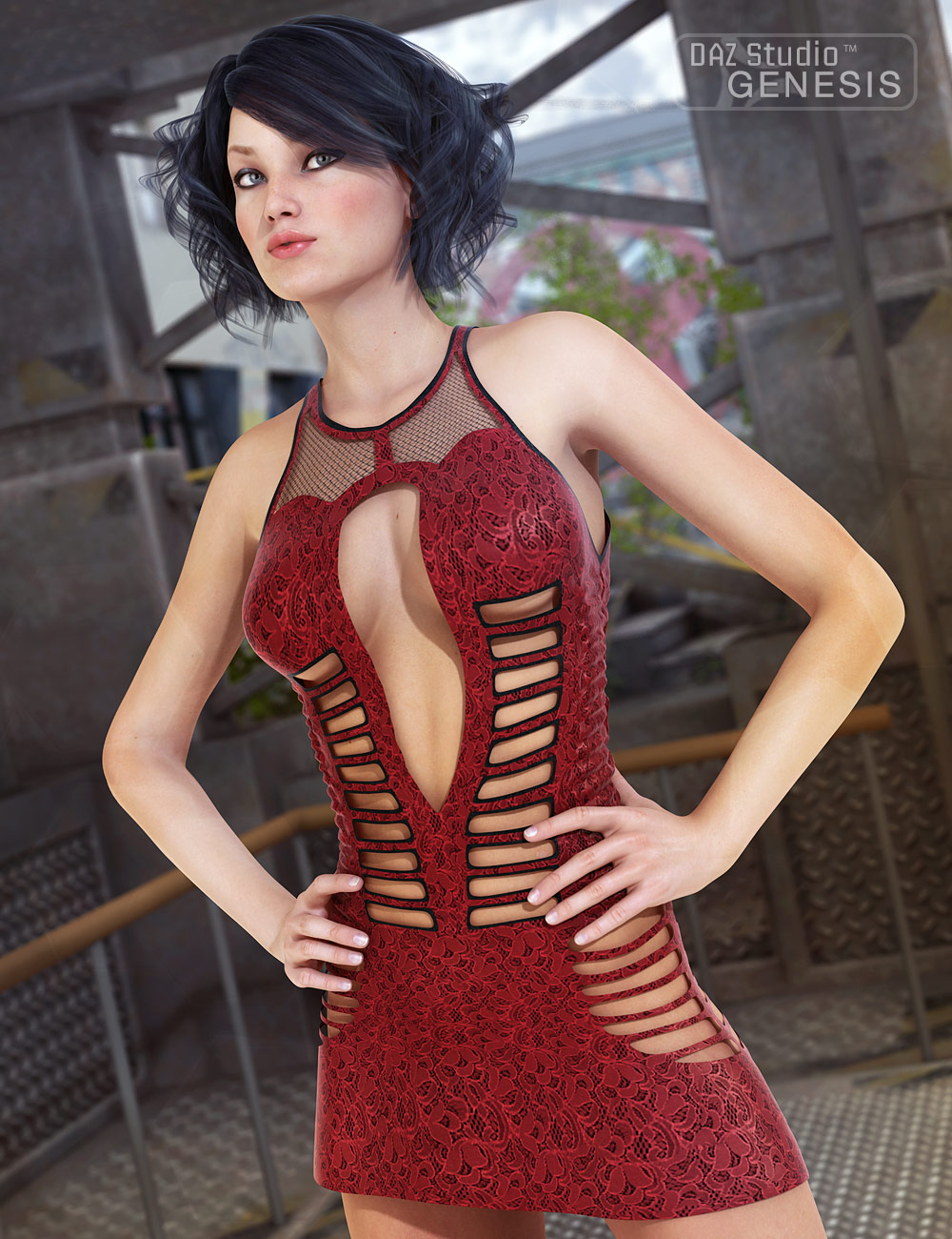 Nitro Dress by: 3DLustSarsa, 3D Models by Daz 3D