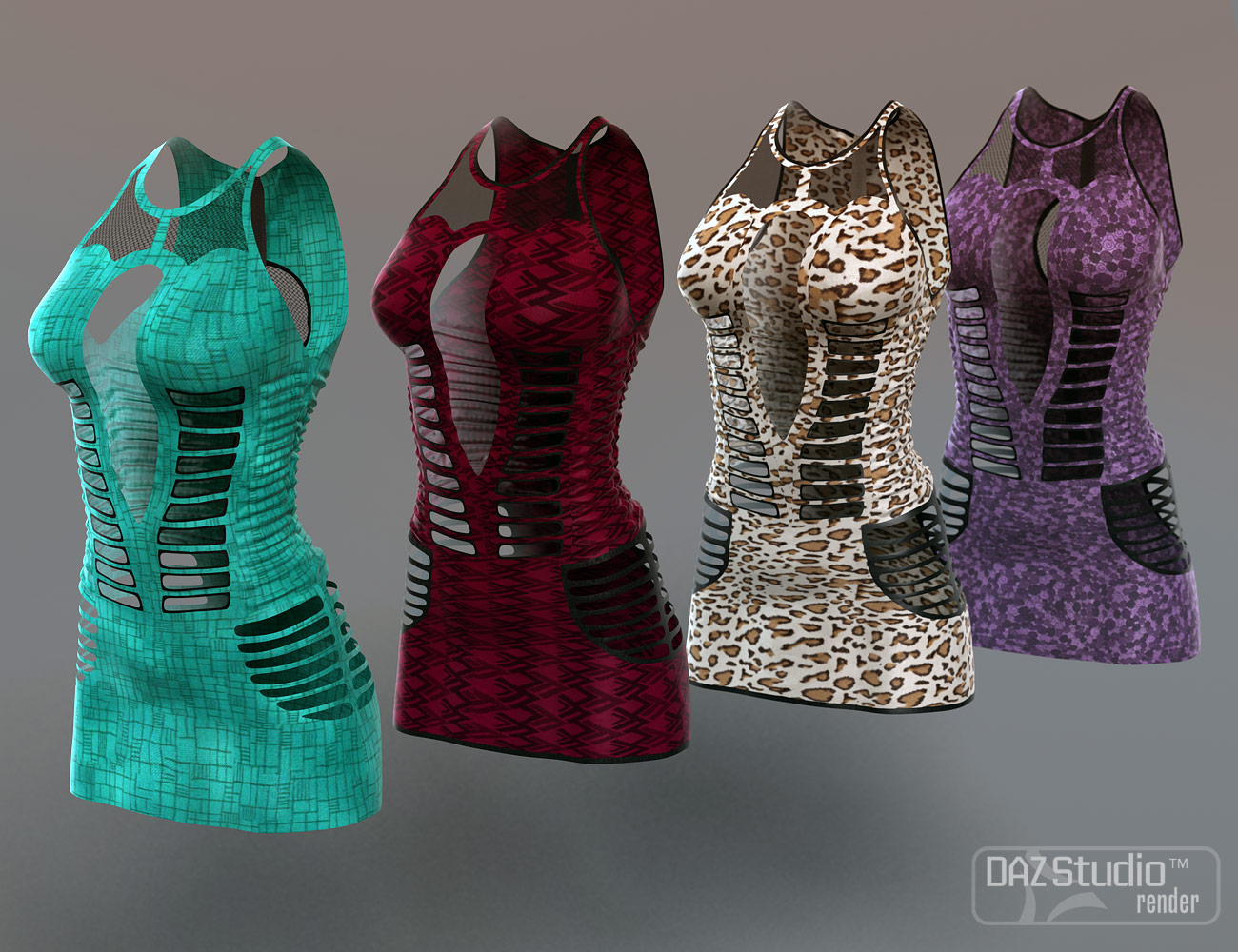 Nitro Dress Textures by: Sarsa, 3D Models by Daz 3D