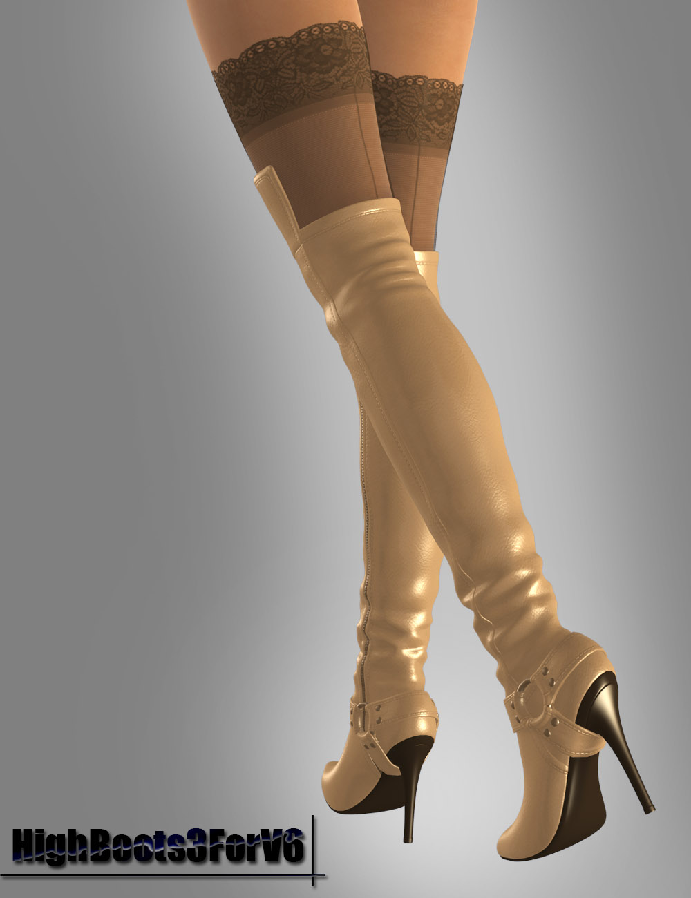 HighBoots3 For Victoria 6 by: dx30, 3D Models by Daz 3D