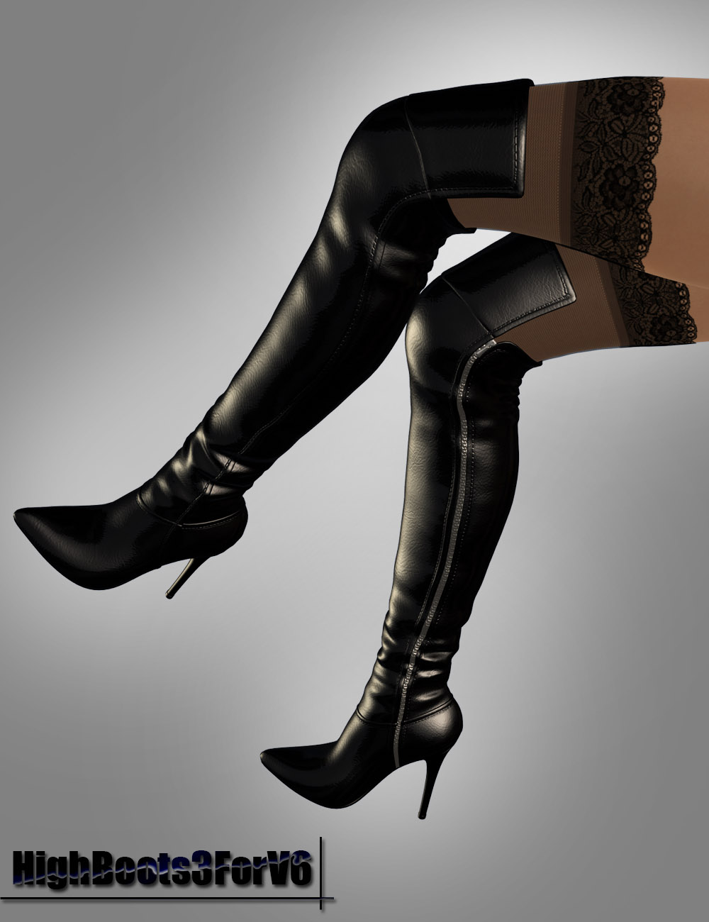 HighBoots3 For Victoria 6 | Daz 3D