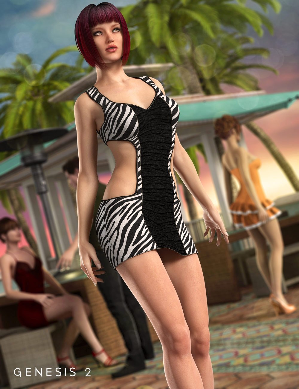 Club 58 Dress by: SarsaXena, 3D Models by Daz 3D