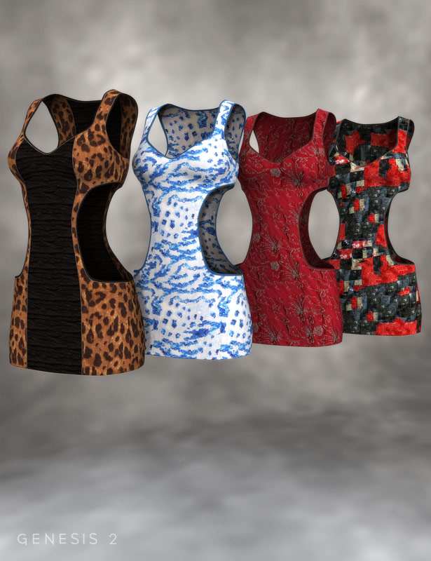 Club 58 Dress Textures by: Sarsa, 3D Models by Daz 3D