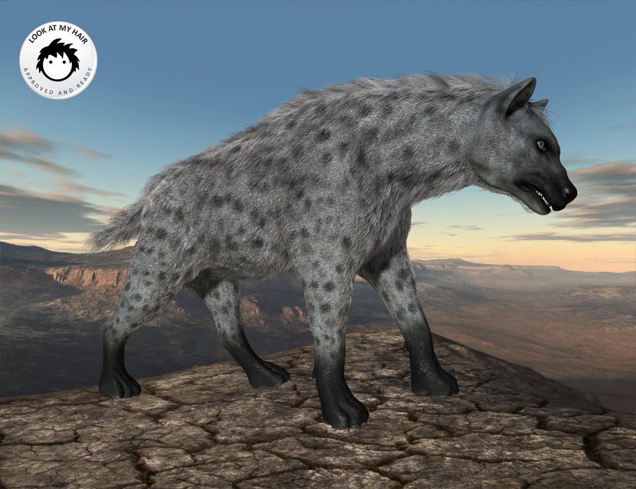 Hyena for DAZ Big Cat 2 by: midnight_stories, 3D Models by Daz 3D