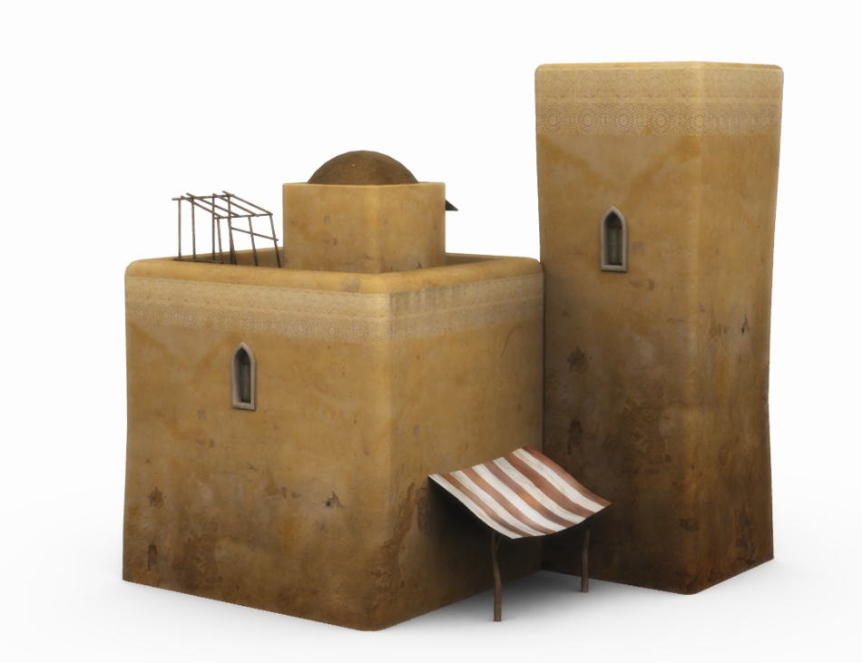Desert Building with Tower by: Cornucopia3D, 3D Models by Daz 3D