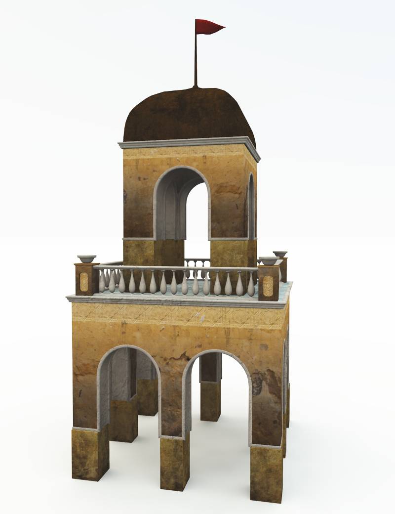 Cupola Building by: Cornucopia3D, 3D Models by Daz 3D