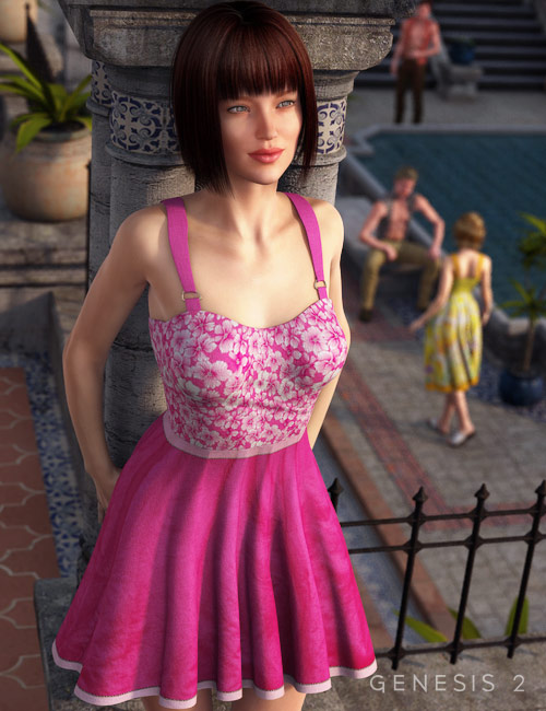 Garden Party Dress Textures Garden Party Dress Textures by: Sarsa, 3D Models by Daz 3D