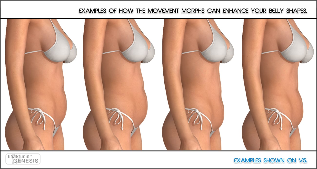 Belly Control for Genesis Belly Control for Genesis by: Zev0, 3D Models by Daz 3D