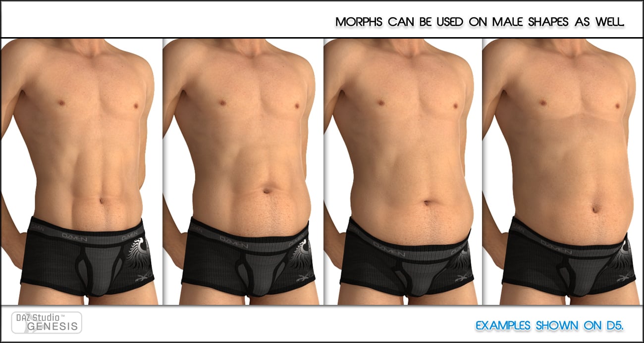 Belly Control for Genesis Belly Control for Genesis by: Zev0, 3D Models by Daz 3D