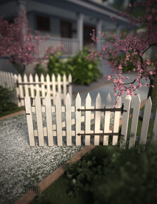 If You Build It - Picket Fence by: Capsces Digital Ink, 3D Models by Daz 3D