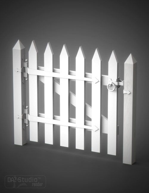 If You Build It - Picket Fence by: Capsces Digital Ink, 3D Models by Daz 3D