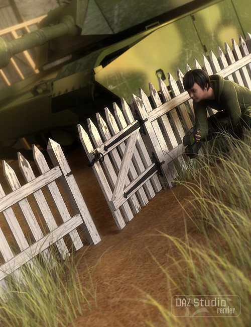 If You Build It - Picket Fence Textures by: Capsces Digital Ink, 3D Models by Daz 3D