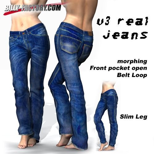 V3 Real Jeans Set V3 Real Jeans Set by: BILLY-T, 3D Models by Daz 3D