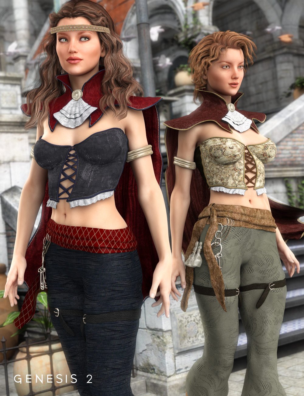 Caped Rogue Textures by: Sarsa, 3D Models by Daz 3D