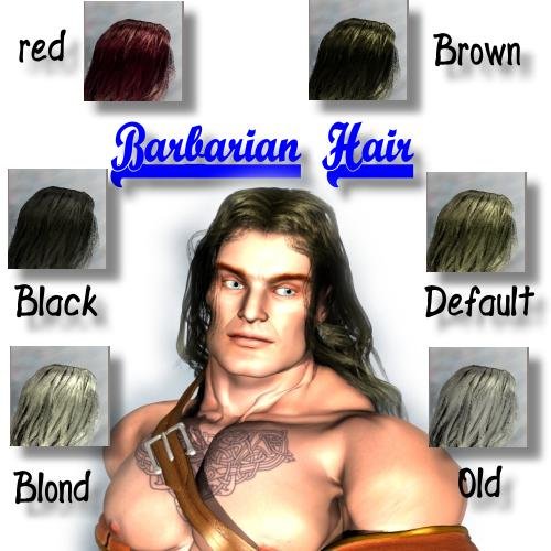 Barbarian Hair by: Neftis3D, 3D Models by Daz 3D