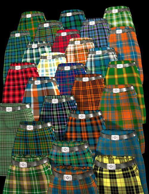 Scottish Kilts - Prince Charlie Outfit Textures by: Meshitup, 3D Models by Daz 3D