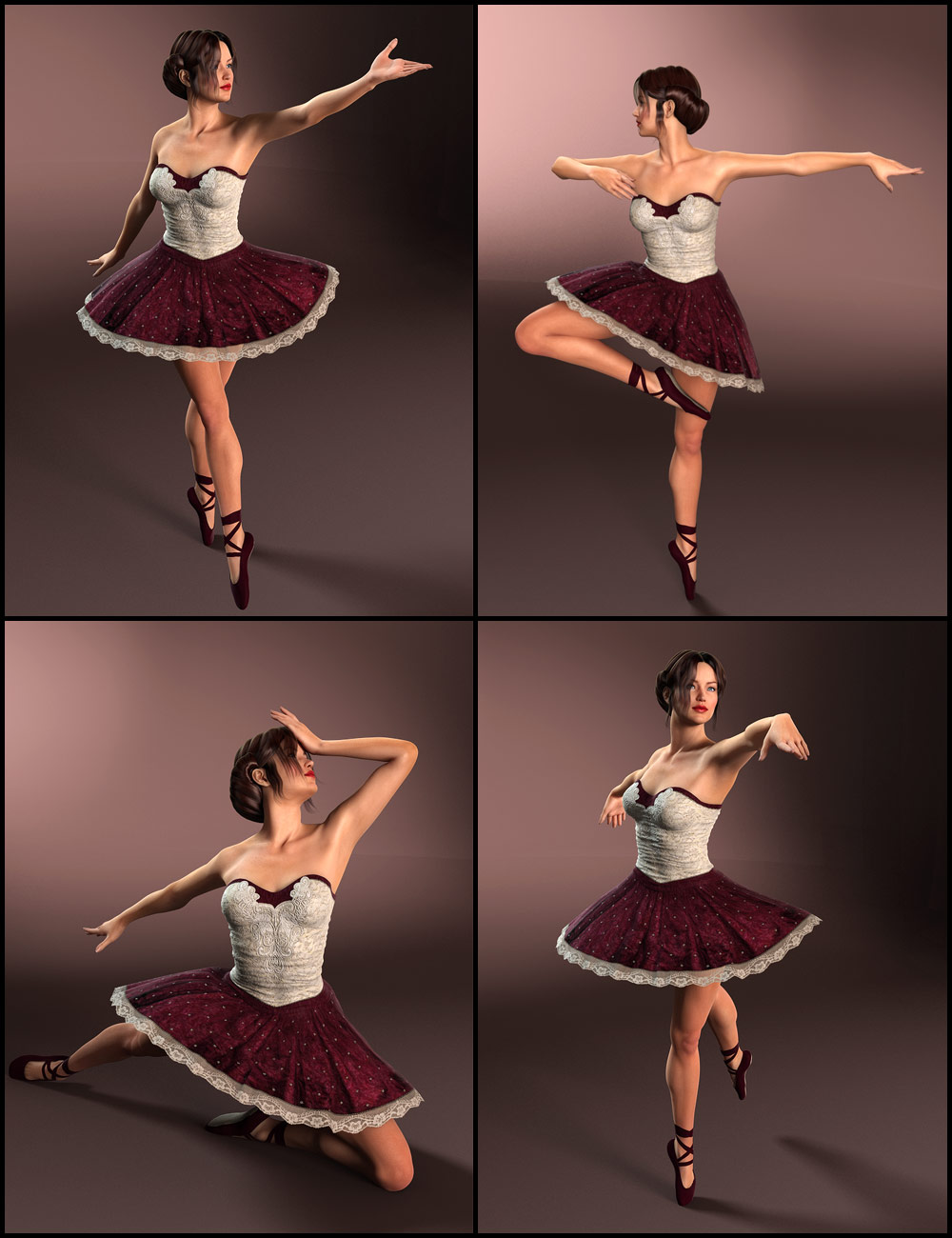 Classical Ballet Poses for Genesis 2 Female(s) by: Elliandra, 3D Models by Daz 3D