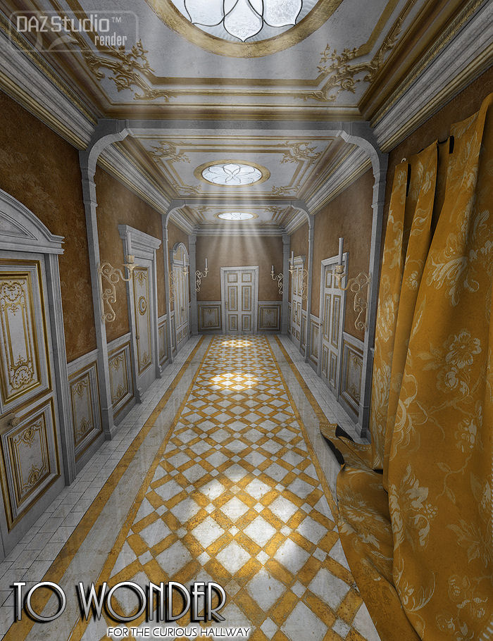 To Wonder for A Curious Hallway by: ForbiddenWhispers, 3D Models by Daz 3D