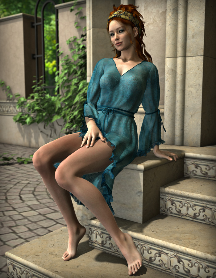 Florinda Dress Florinda Dress by: esha, 3D Models by Daz 3D