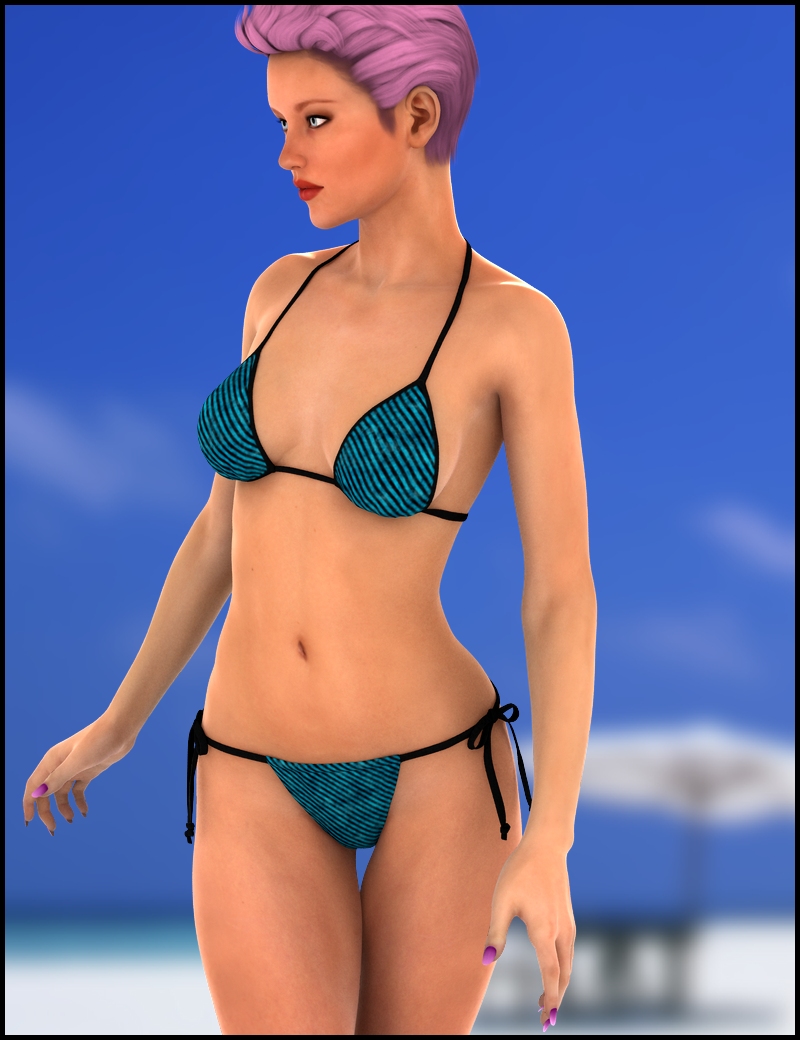 WT6 V6 String Bikini Textures WT6 V6 String Bikini Textures by: Xena, 3D Models by Daz 3D