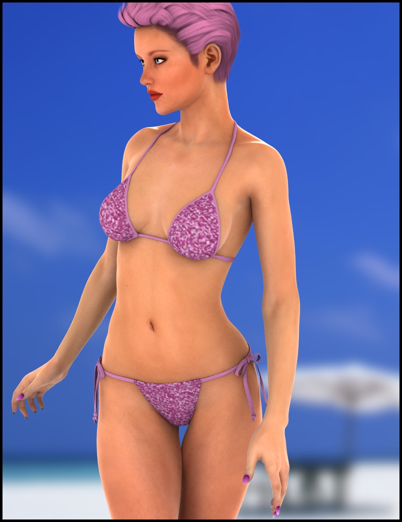 WT6 V6 String Bikini Textures by: Xena, 3D Models by Daz 3D