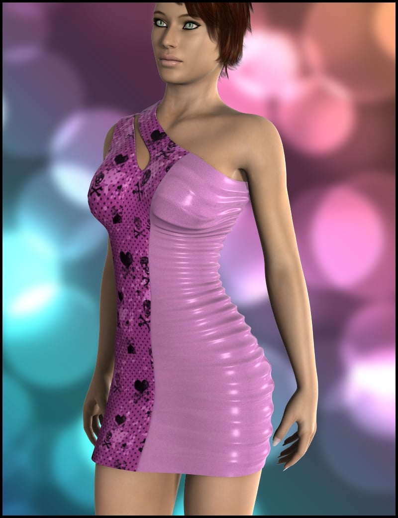 WT4 Wicked Nightclub Dress Textures by: Xena, 3D Models by Daz 3D