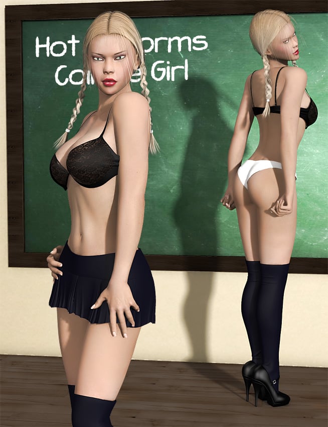 Hot Uniforms - College Girl Hot Uniforms - College Girl by: Pretty3D, 3D Models by Daz 3D