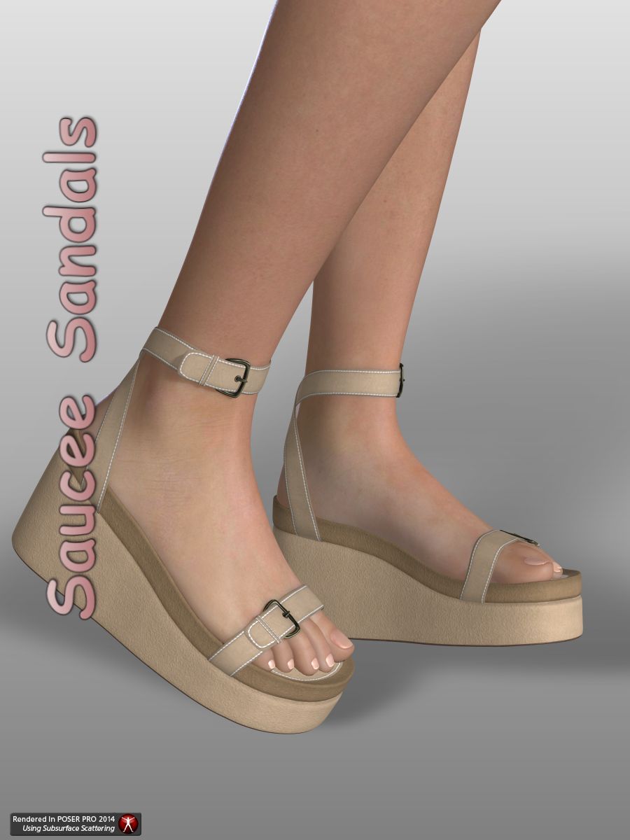 Saucee Sandals | Daz 3D