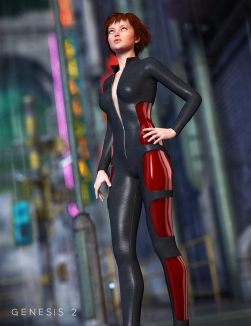 SciFi Bodysuit for Genesis 2 Female(s) by: Xena, 3D Models by Daz 3D