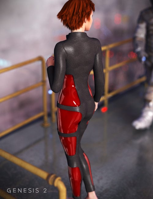 SciFi Bodysuit for Genesis 2 Female(s) by: Xena, 3D Models by Daz 3D