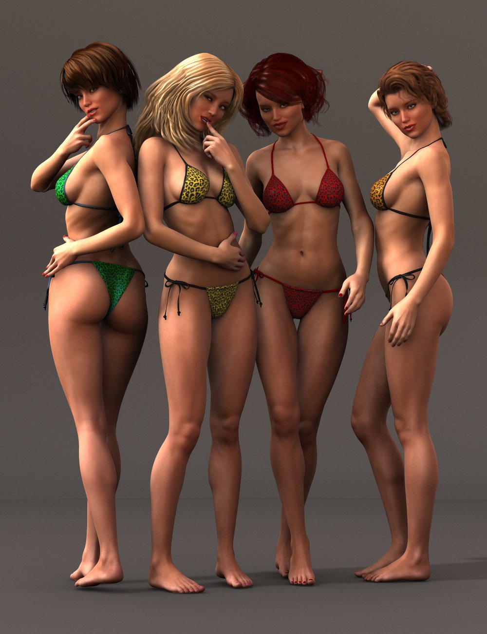 'Perfect 10' Standing Poses for Genesis 2 Female(s) by: Dumor3D, 3D Models by Daz 3D