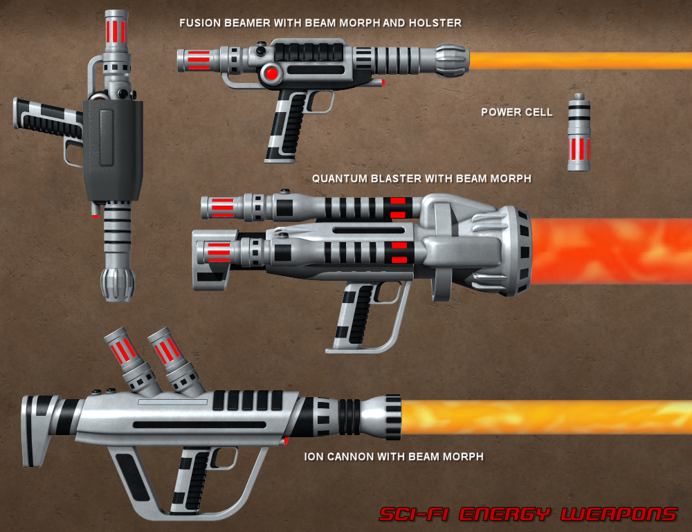Sci Fi Energy Weapons by: Nightshift3D, 3D Models by Daz 3D