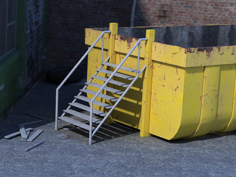 Waste Container by: , 3D Models by Daz 3D