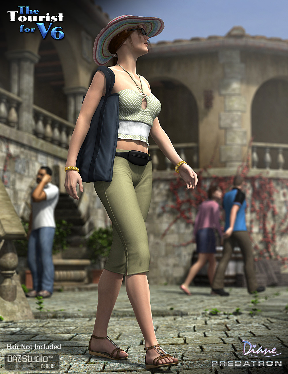 The Tourist for V6 The Tourist for V6 by: Predatron, 3D Models by Daz 3D