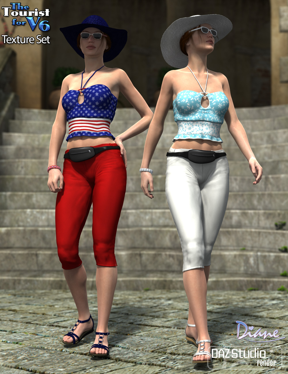 The Tourist for V6 Texture Set The Tourist for V6 Texture Set by: Diane, 3D Models by Daz 3D