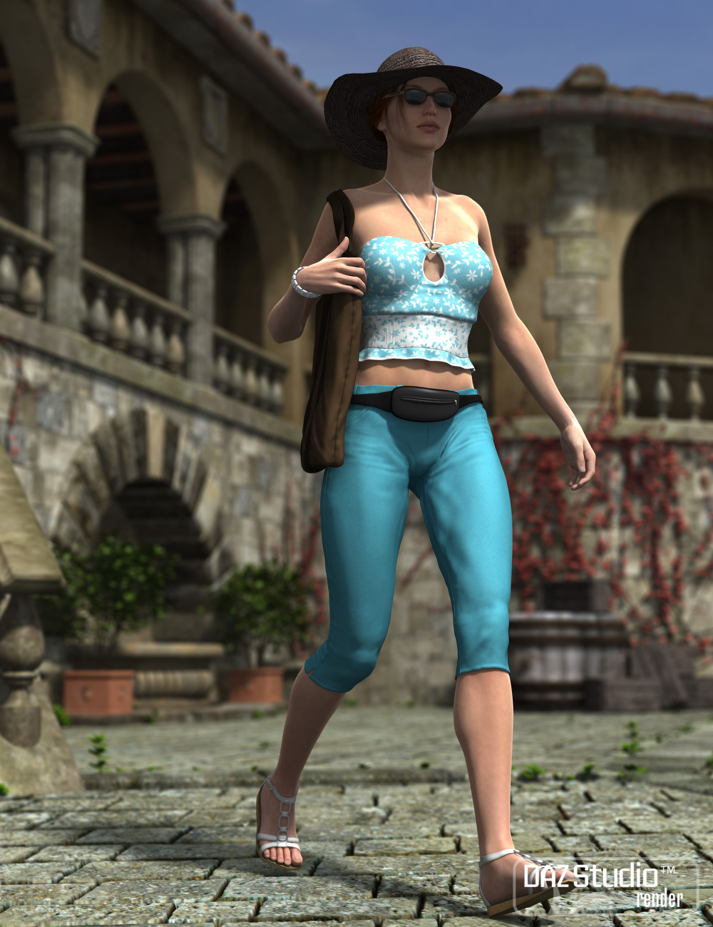 The Tourist for V6 Texture Set by: Diane, 3D Models by Daz 3D