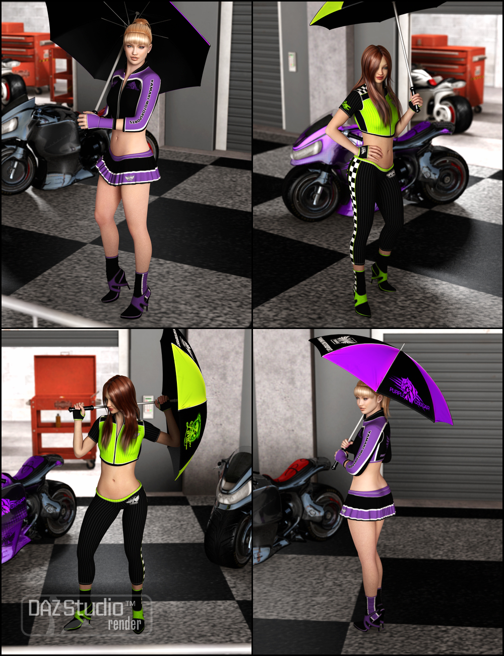 Grid Girls Poses by: JGreenlees, 3D Models by Daz 3D