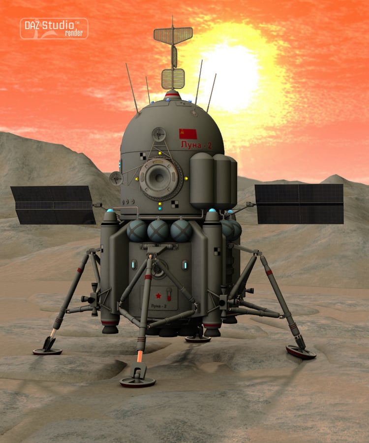 Moon Lander 2 by: petipet, 3D Models by Daz 3D