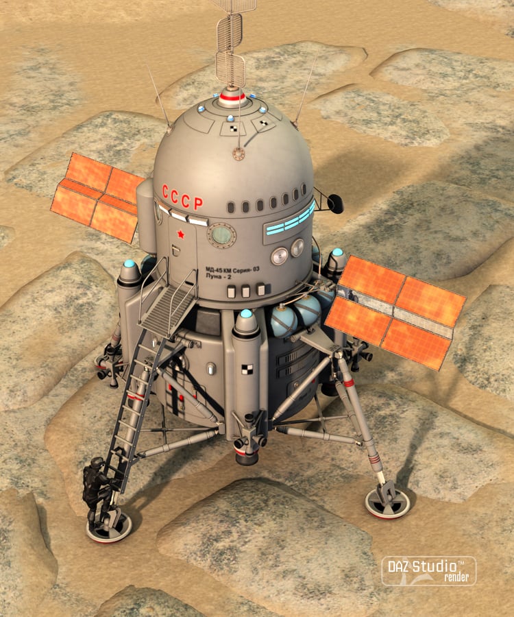Moon Lander 2 by: petipet, 3D Models by Daz 3D