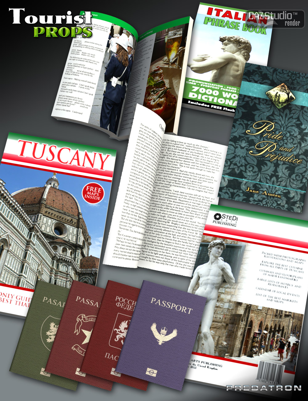 Tourist Props Tourist Props by: Predatron, 3D Models by Daz 3D