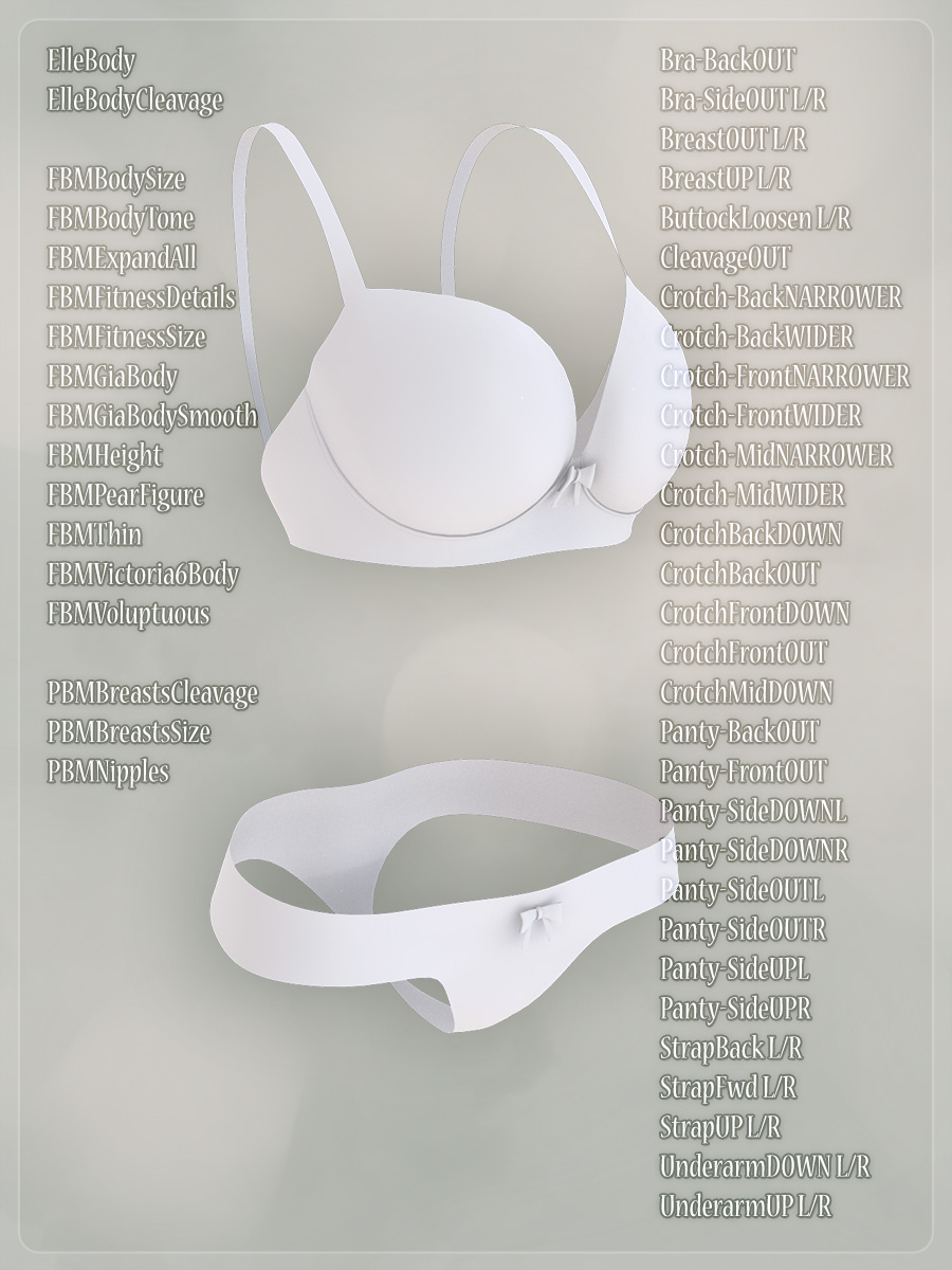 Sensuale Lingerie by: JessaiiDemonicaEvilius, 3D Models by Daz 3D